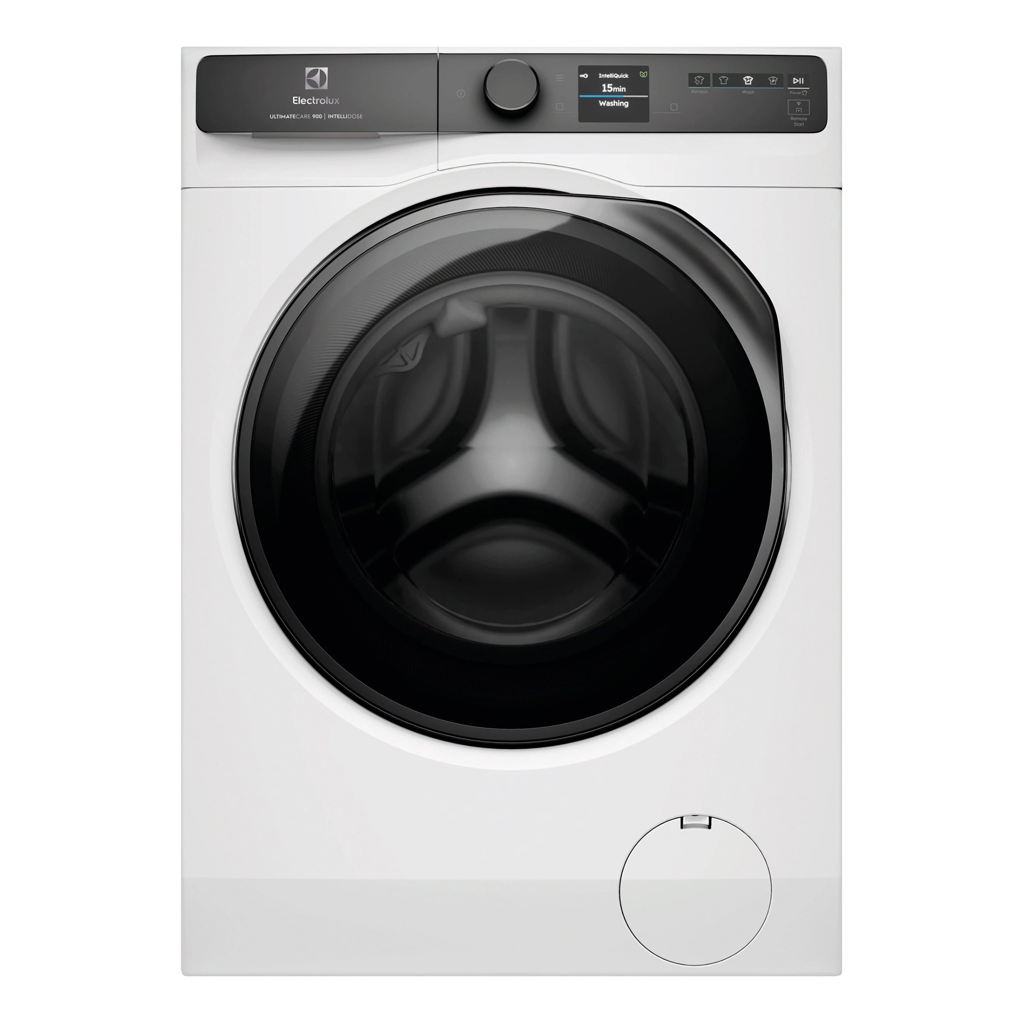 Electrolux 12kg UltimateCare 900 White Front-Load Washing Machine EWF1242R9WCS, Front View