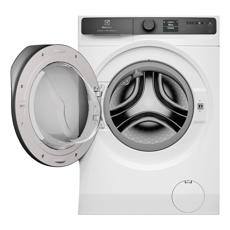 Electrolux 12kg UltimateCare 900 White Front-Load Washing Machine EWF1242R9WCS, Front View wth Door Open