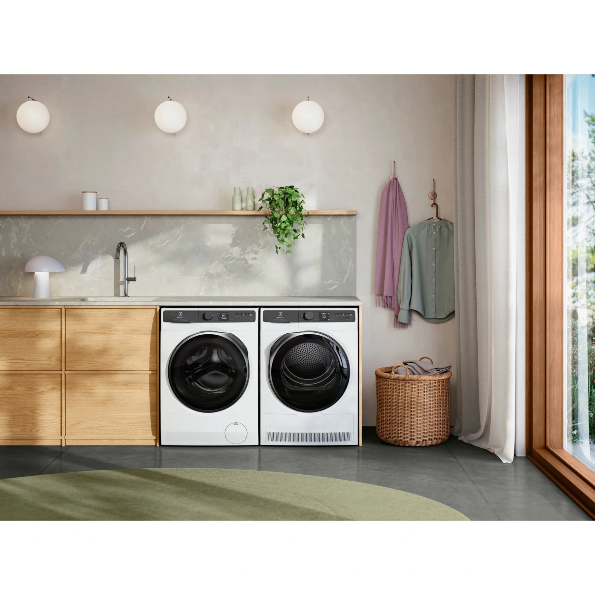 Electrolux 12kg UltimateCare 900 White Front-Load Washing Machine EWF1242R9WCS, Life Style View