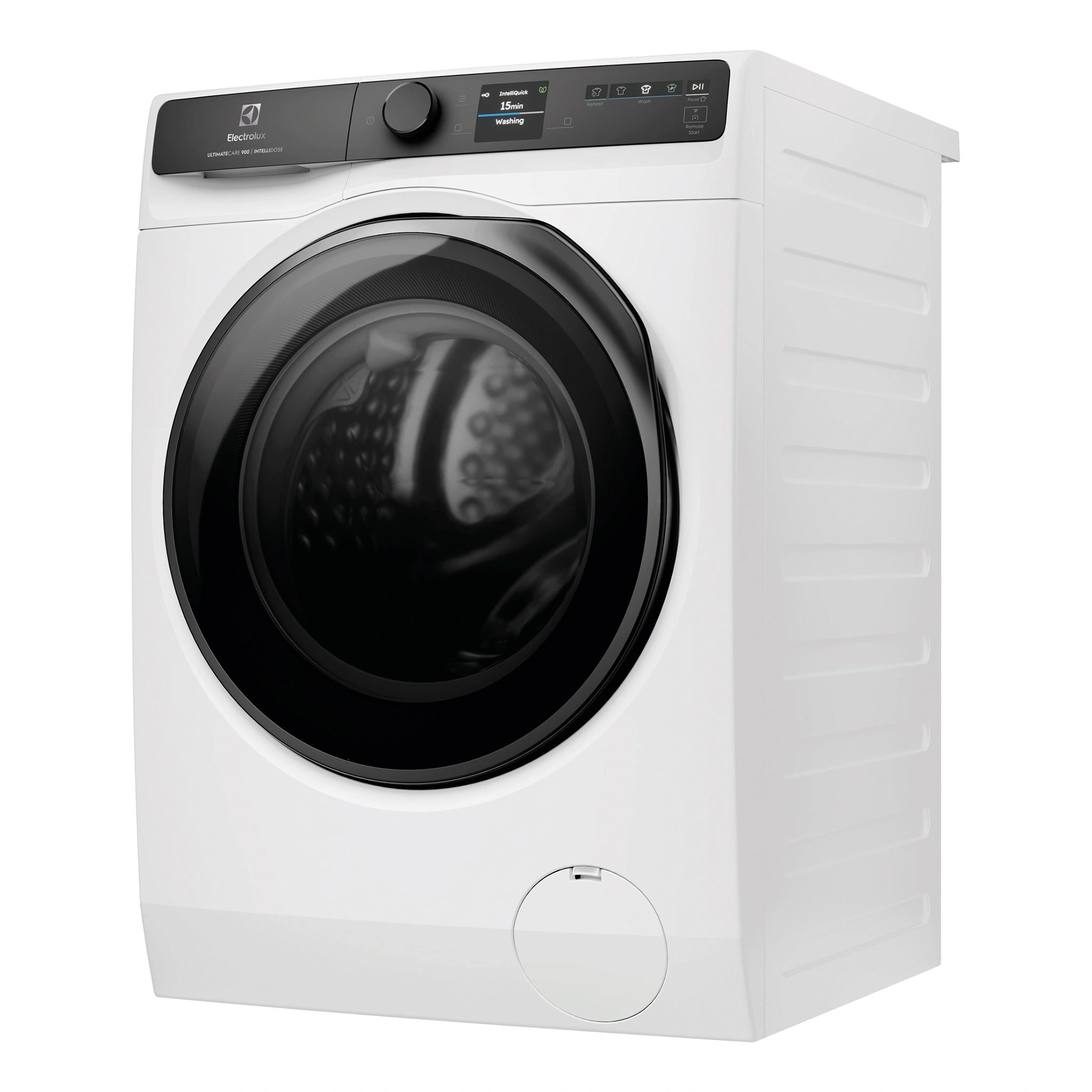 Electrolux 12kg UltimateCare 900 White Front-Load Washing Machine EWF1242R9WCS, Side View