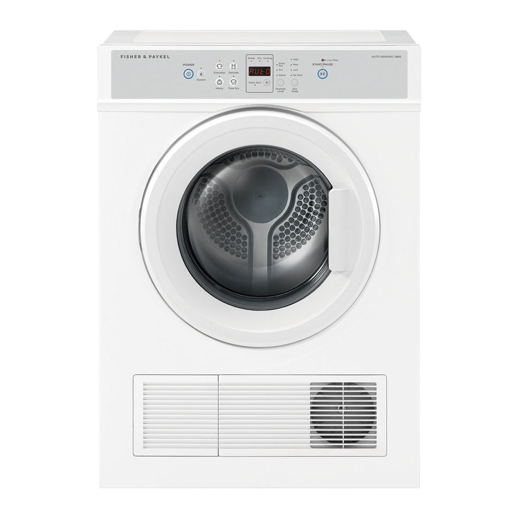 Fisher & Paykel 6kg Series 3 Vented Dryer Auto Sensing, Full Reverse Tumbling DE6060M2, Front View