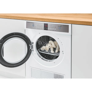 Fisher & Paykel 7kg Series 5 Vented Dryer Auto Sensing, Full Reverse Tumbling DE7060G2, Right Side View With Door Open