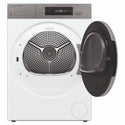 Fisher & Paykel 10kg Series 7 White Heat Pump Dryer DH1060D5, Front View with Door Open