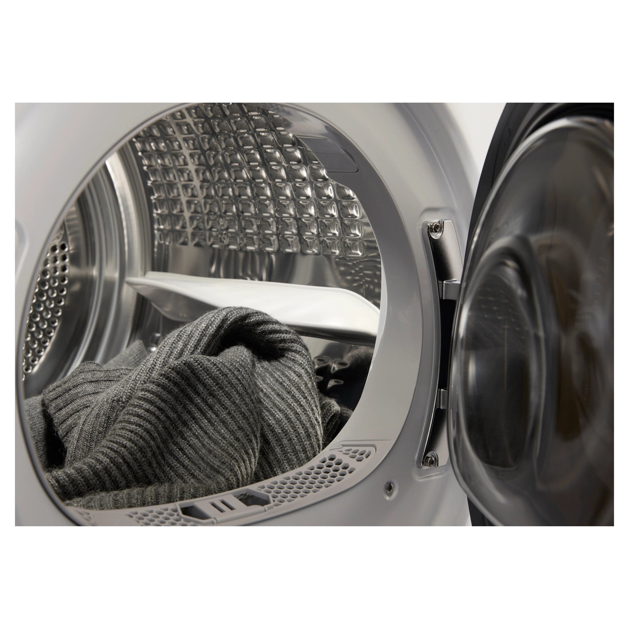 Fisher & Paykel 10kg Series 7 White Heat Pump Dryer DH1060D5, Inside Drum View