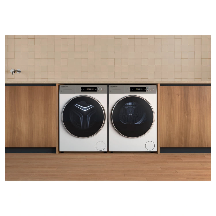 Fisher & Paykel 10kg Series 7 White Heat Pump Dryer DH1060D5, Lifestyle View