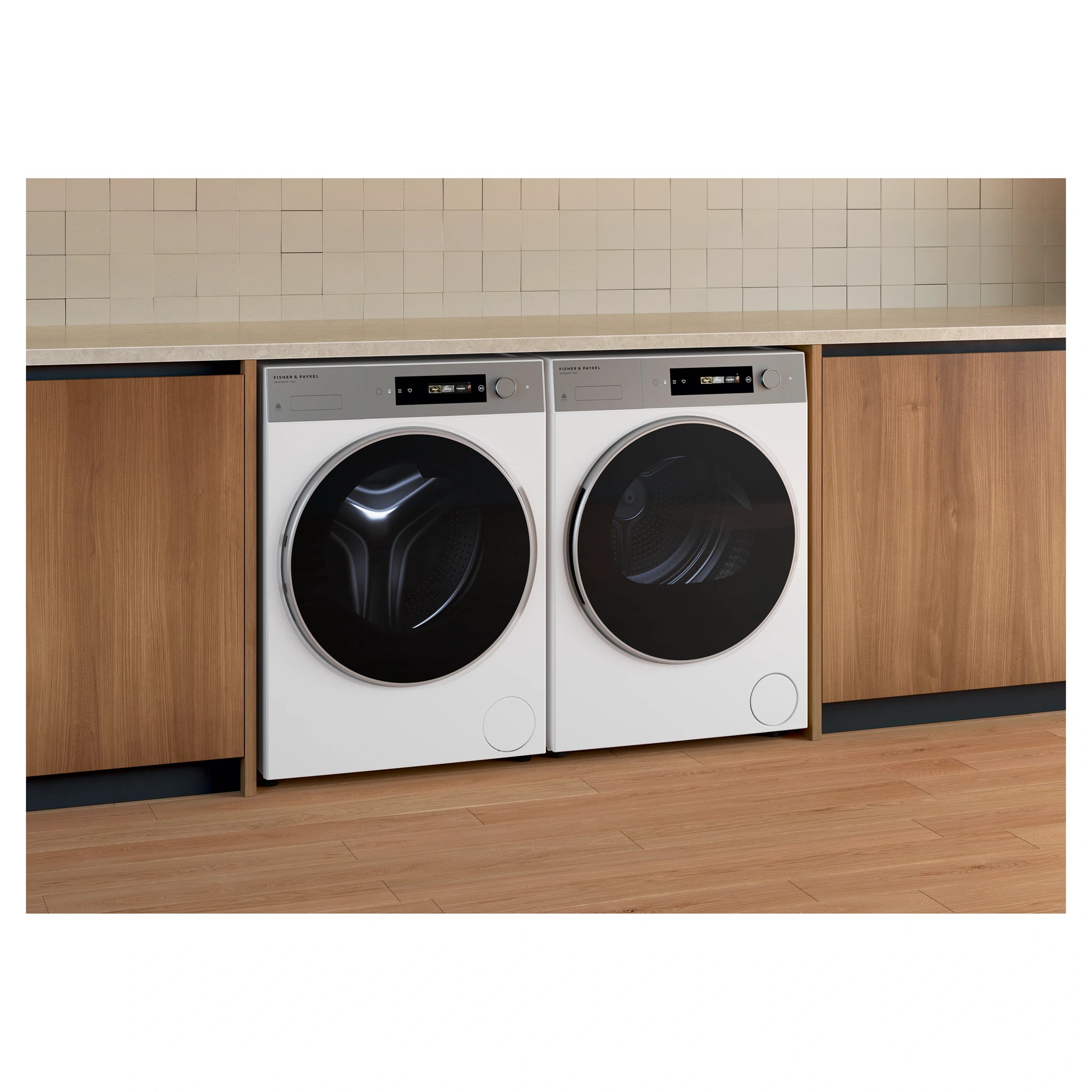 Fisher & Paykel 10kg Series 7 White Heat Pump Dryer DH1060D5, Lifestyle View