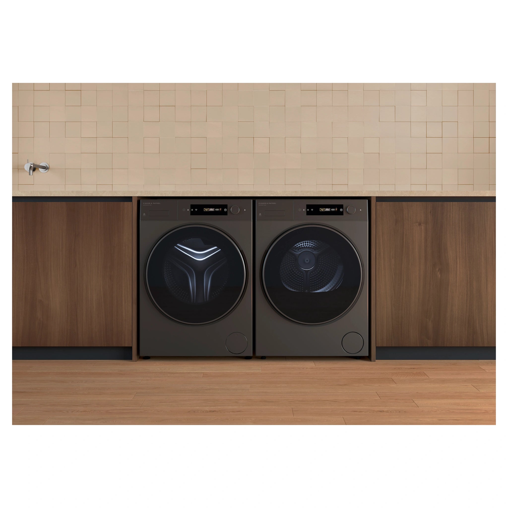 Fisher & Paykel 10kg Series 7 Graphite Heat Pump Dryer DH1060DG5, Lifestyle View