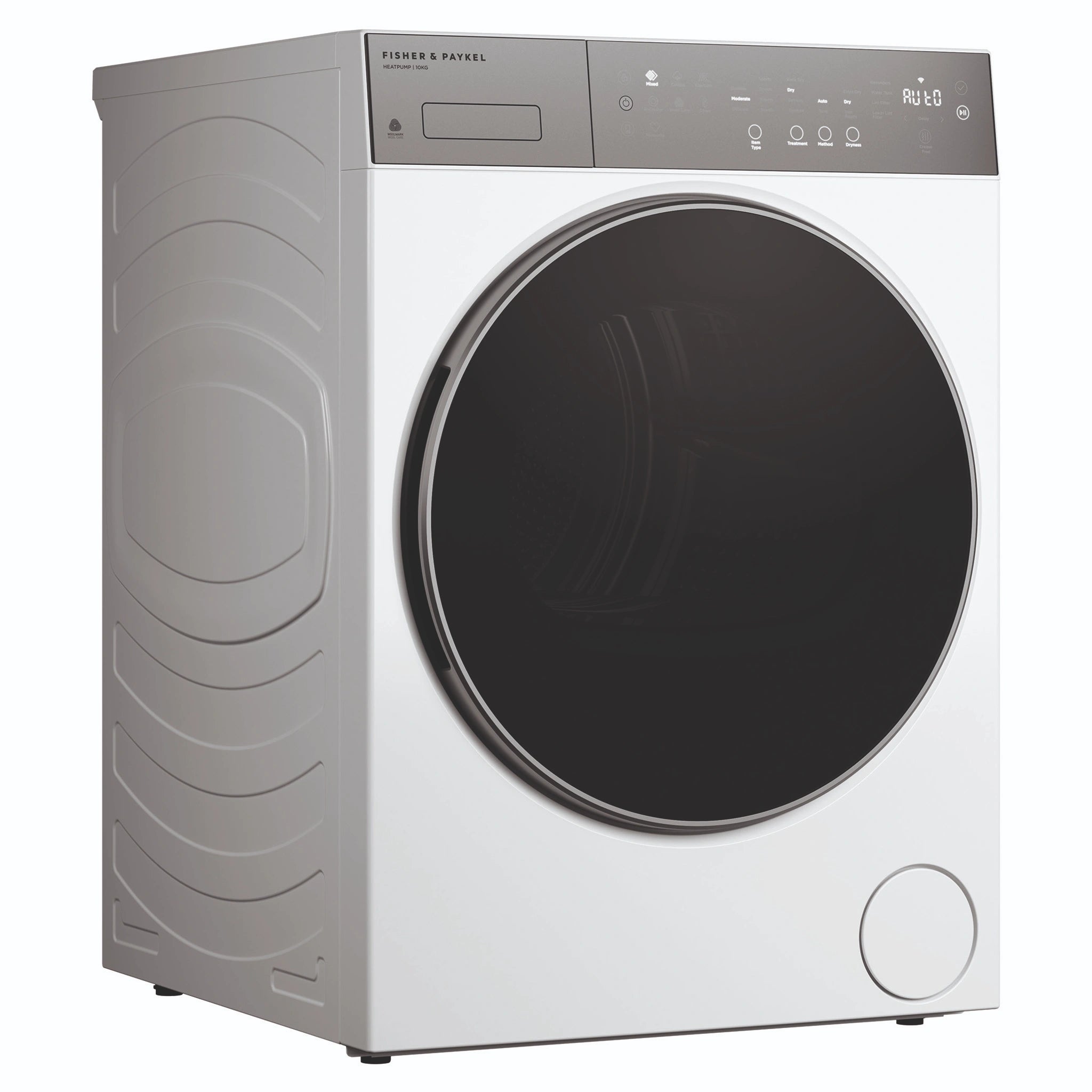 Fisher & Paykel 10kg Series 5 White Heat Pump Dryer DH1060P5, Left Side View
