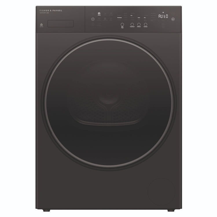 Fisher & Paykel 8kg Series 5 Graphite Heat Pump Dryer DH8060PG5, Front View