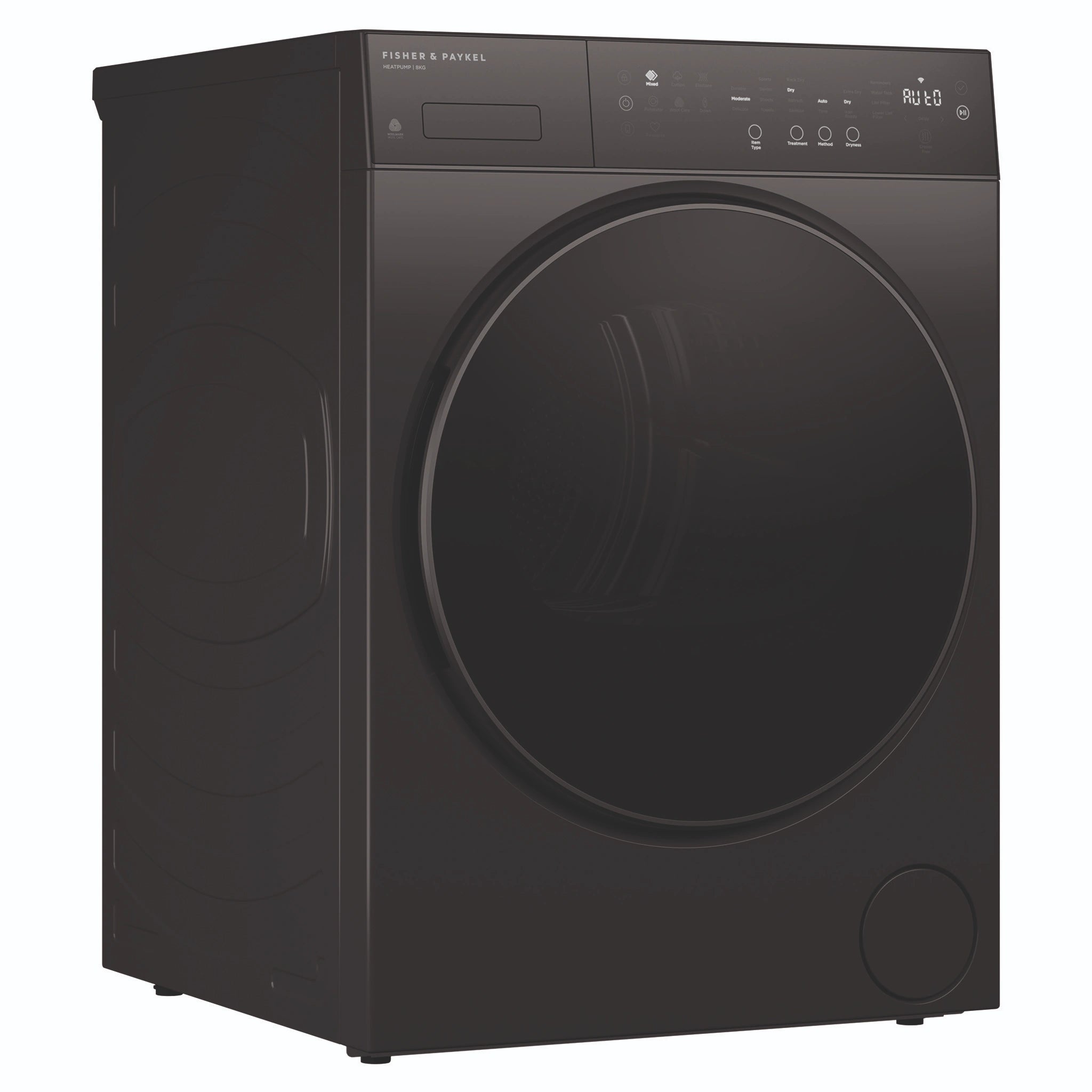 Fisher & Paykel 8kg Series 5 Graphite Heat Pump Dryer DH8060PG5, Left Side View