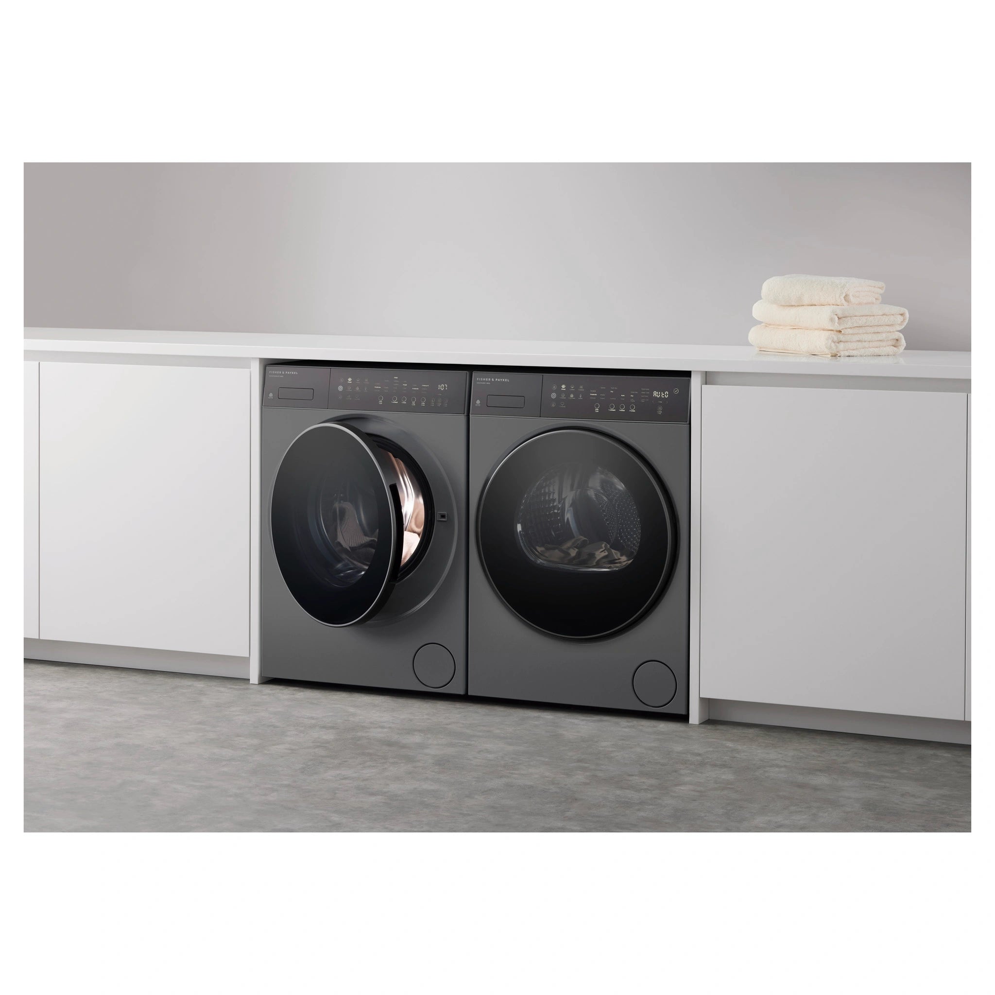 Fisher & Paykel 8kg Series 5 Graphite Heat Pump Dryer DH8060PG5, Lifestyle View