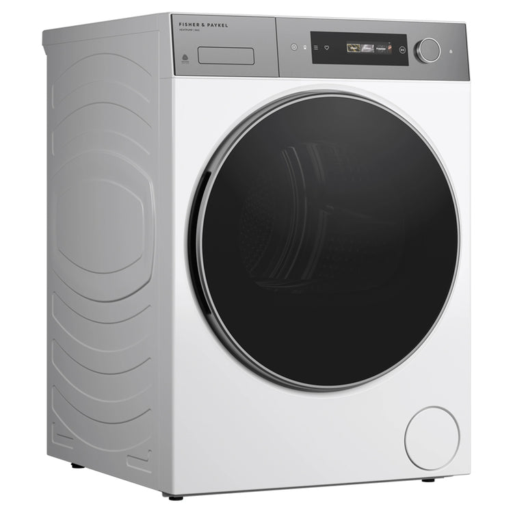 Fisher & Paykel 9kg Series 7 White Heat Pump Dryer DH9060D5, Left Side View