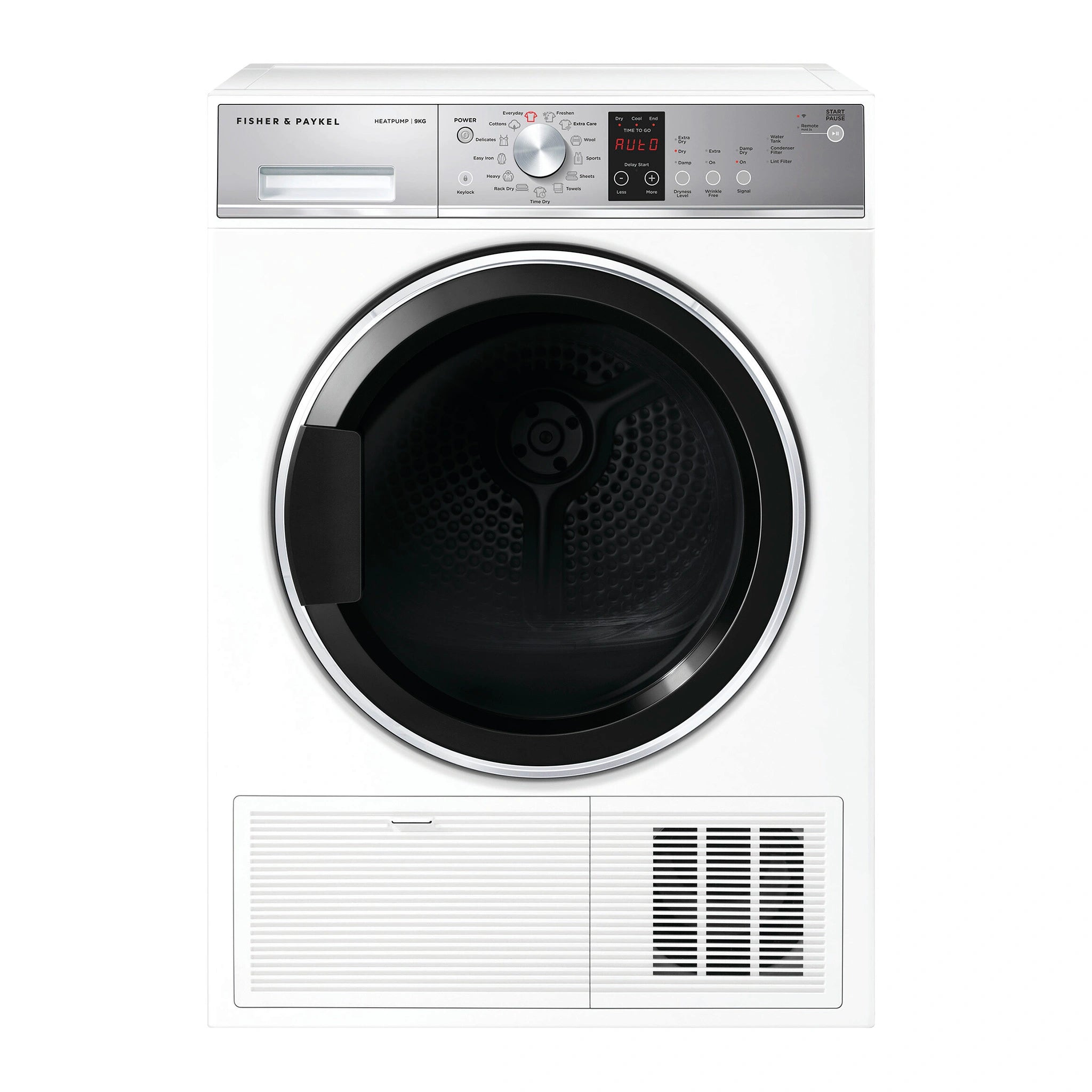 Fisher & Paykel 9kg Heat Pump Dryer DH9060P2, Front View
