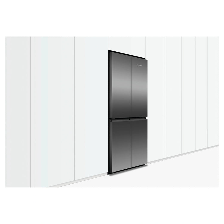 Fisher & Paykel 498L Series 7 Quad Door Refrigerator Freezer RF500QNB1, Lifestyle Right Side View