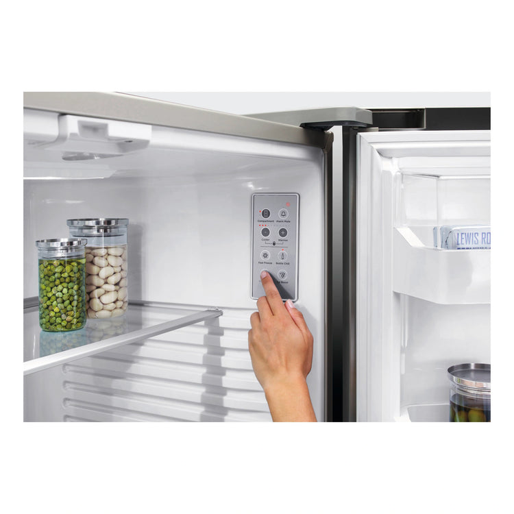 Fisher & Paykel 519L Stainless Steel Black Active Smart French Door Refrigerator RF522ADUX5, Inside Control Panel View