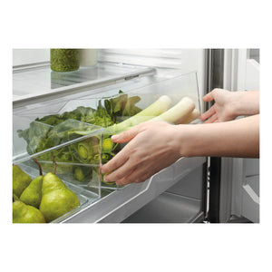 Fisher & Paykel 519L Stainless Steel Black Active Smart French Door Refrigerator RF522ADUX5, Inside View