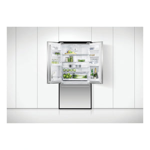 Fisher & Paykel 519L Series 7 French Door Refrigerator RF522ADX5, Front View with Door Open