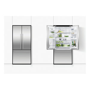 Fisher & Paykel 519L Series 7 French Door Refrigerator RF522ADX5, Front View with Door Open and Close