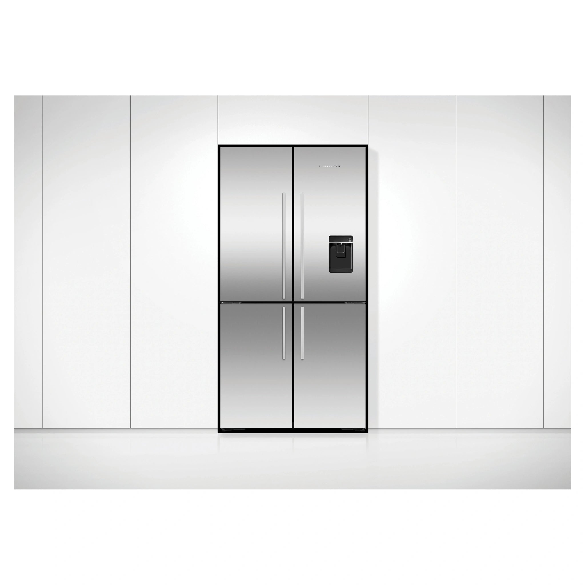Fisher & Paykel 538L Series 7 Quad Door Refrigerator Freezer RF605QDUVX2, Front View