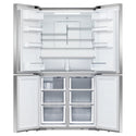 Fisher & Paykel 538L Series 7 Quad Door Refrigerator - Stainless Steel RF605QDVX2, Front Door Open View 