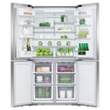Fisher & Paykel 538L Series 7 Quad Door Refrigerator - Stainless Steel RF605QDVX2, Front Door Open View Storages