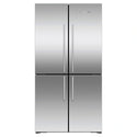 Fisher & Paykel 538L Series 7 Quad Door Refrigerator - Stainless Steel RF605QDVX2, Front View