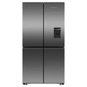 Fisher & Paykel 538L Dark Stainless Steel Quad Door Fridge RF605QNUVB1, Front View