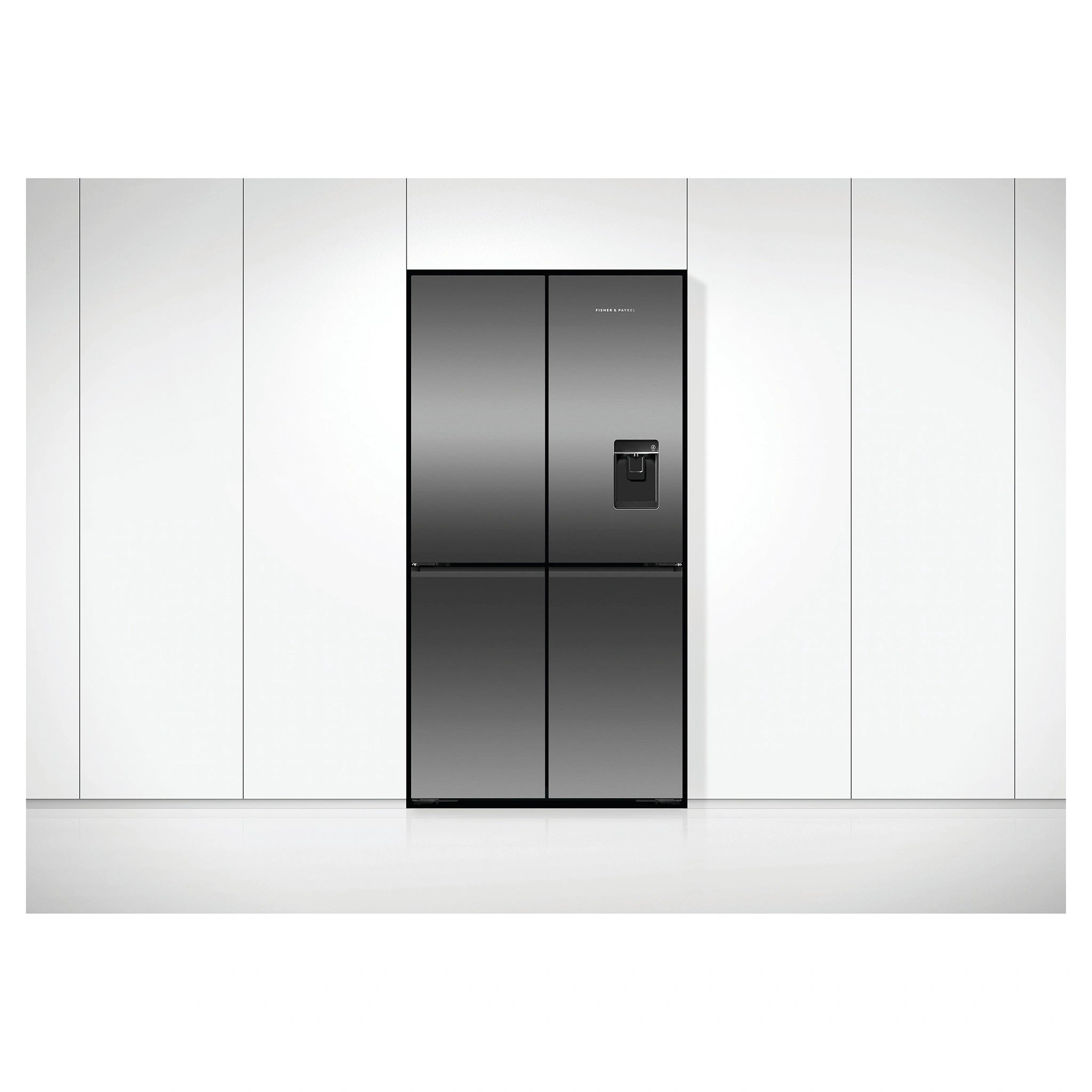 Fisher & Paykel 538L Dark Stainless Steel Quad Door Fridge RF605QNUVB1, Lifestyle View