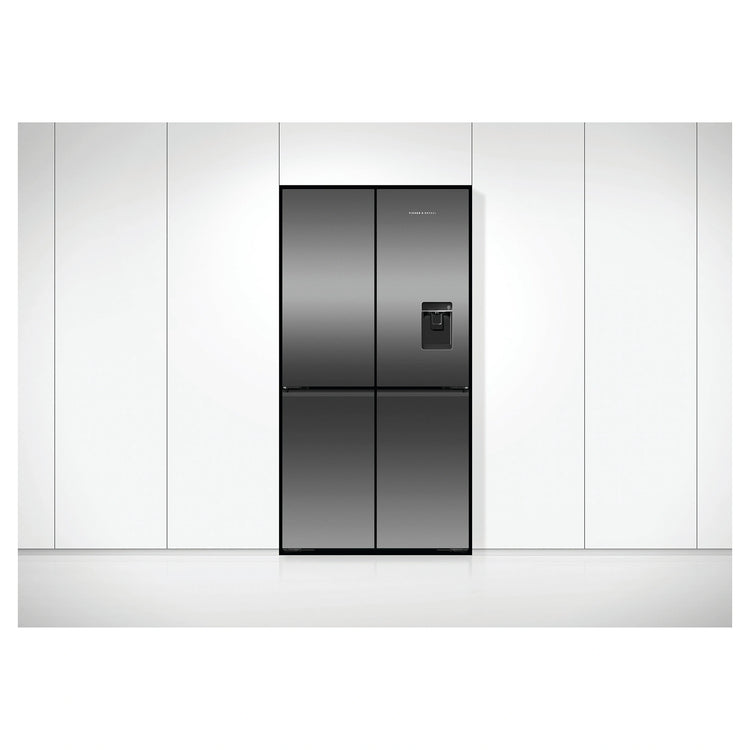 Fisher & Paykel 538L Dark Stainless Steel Quad Door Fridge RF605QNUVB1, Lifestyle View