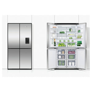 Fisher & Paykel 538L Stainless Steel Quad Door Refrigerator RF605QNUVX1, Comparison View