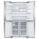 Fisher & Paykel 538L Stainless Steel Quad Door Refrigerator RF605QNUVX1, Front View With Double Door Open View