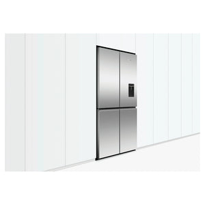 Fisher & Paykel 538L Stainless Steel Quad Door Refrigerator RF605QNUVX1, Lifestyle Side View