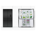 Fisher & Paykel RF605QZUVB1 538L Quad Door Fridge Black Steel