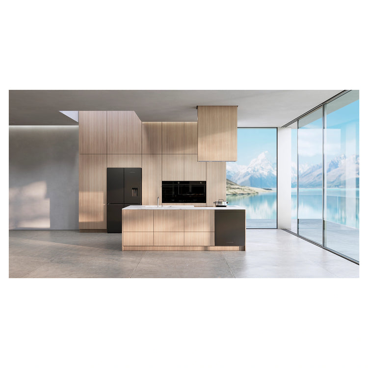Fisher & Paykel RF605QZUVB1 538L Quad Door Fridge Black Steel