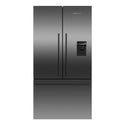 Fisher & Paykel 614L Stainless Steel Black Series 7 French Door Refrigerator RF610ADUB5, Front View
