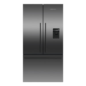 Fisher & Paykel 614L Stainless Steel Black Series 7 French Door Refrigerator RF610ADUB5, Front View