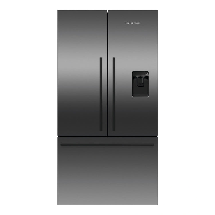 Fisher & Paykel 614L Stainless Steel Black Series 7 French Door Refrigerator RF610ADUB5, Front View