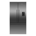 Fisher & Paykel 614L Stainless Steel Black Series 7 French Door Refrigerator RF610ADUB5, Front View