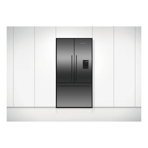 Fisher & Paykel 614L Stainless Steel Black Series 7 French Door Refrigerator RF610ADUB5, Front View