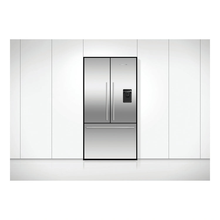 Fisher & Paykel 614L Stainless Steel Series 7 Active Smart French Door Refrigerator RF610ADUX5, Front View