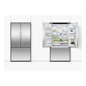 Fisher & Paykel 569L Stainless Steel Series 7 French Door Fridge RF610ADX5, Front View with Door Open and Close