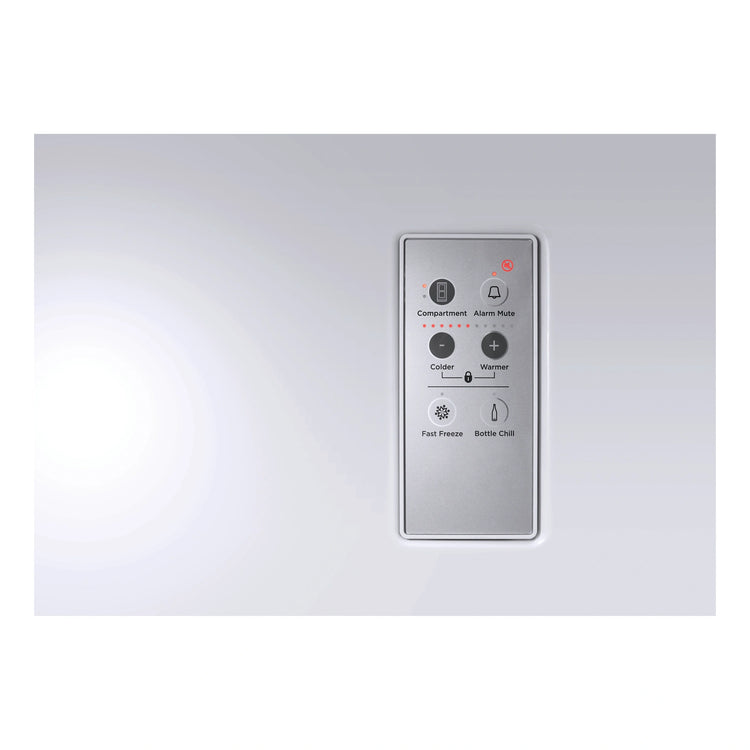 Fisher & Paykel 569L Stainless Steel Series 7 French Door Fridge RF610ADX5, Inside Control Panel View