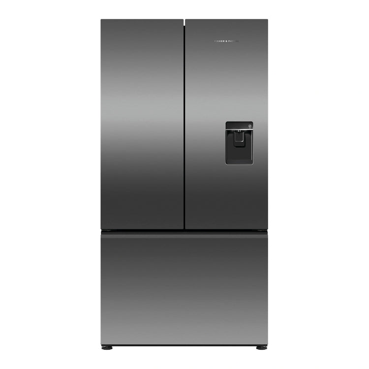 Fisher & Paykel 569L Stainless Steel Black Series 7 French Door Fridge RF610ANUB5, Front View