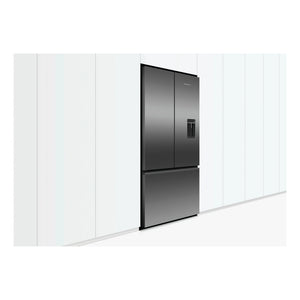 Fisher & Paykel 569L Stainless Steel Black Series 7 French Door Fridge RF610ANUB5, Front View Left Side