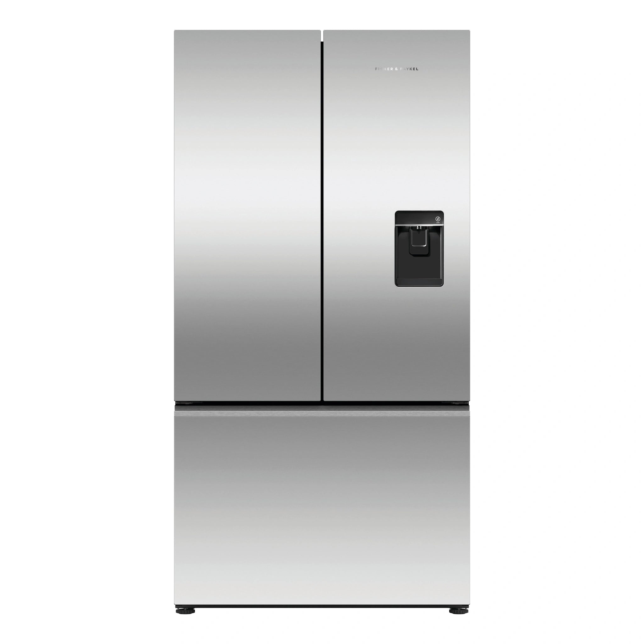 Fisher & Paykel 569L Stainless Steel Series 7 French Door Fridge RF610ANUX5, Front View