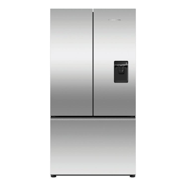 Fisher & Paykel 569L Stainless Steel Series 7 French Door Fridge RF610ANUX5, Front View