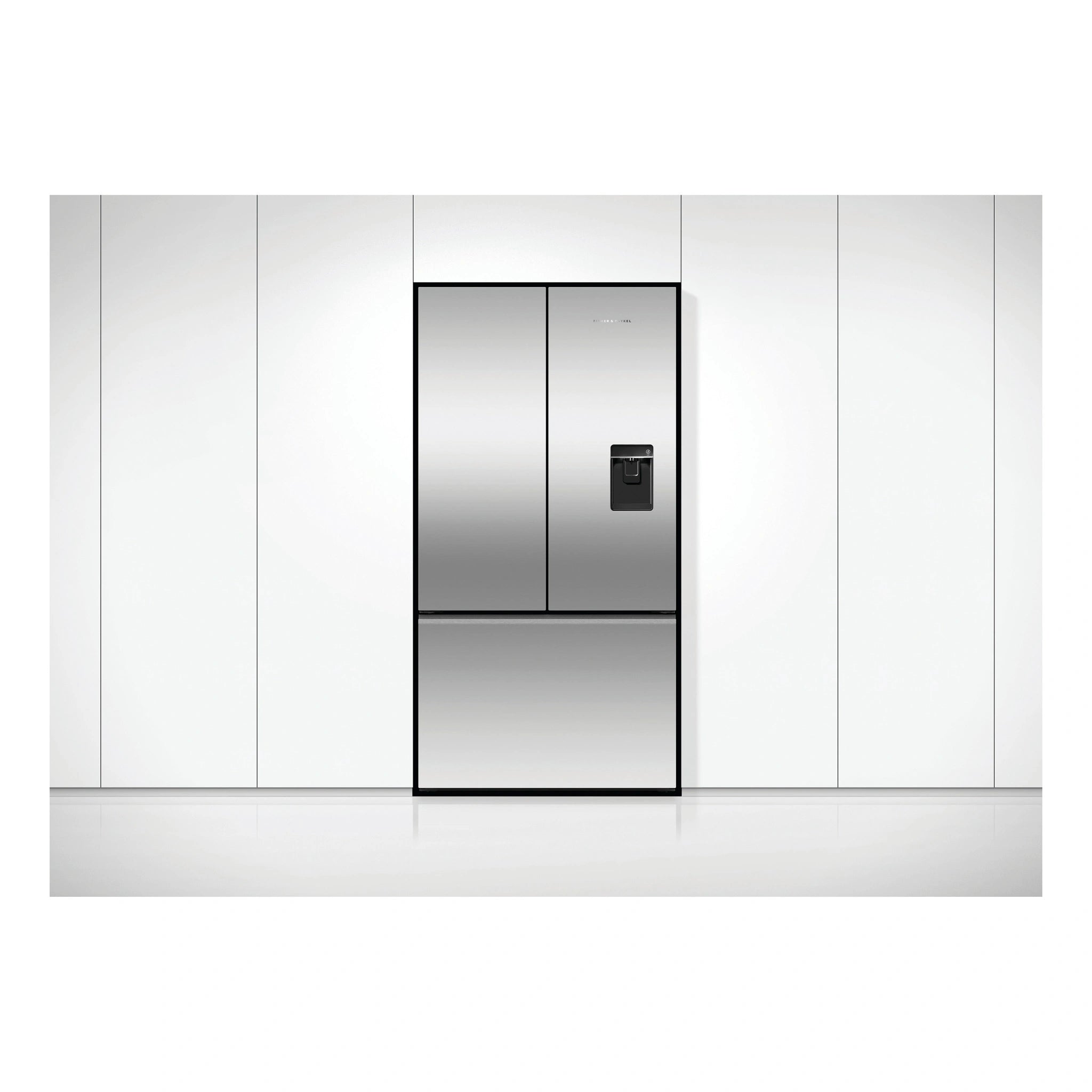 Fisher & Paykel 569L Stainless Steel Series 7 French Door Fridge RF610ANUX5, Front View