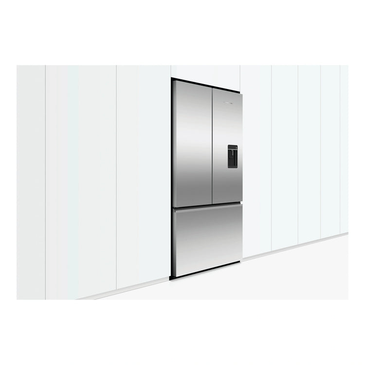Fisher & Paykel 569L Stainless Steel Series 7 French Door Fridge RF610ANUX5, Front View Left Side