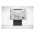 Fisher & Paykel 569L Black Glass Series 7 French Door Fridge RF610AZUB5, Front View With Door Open