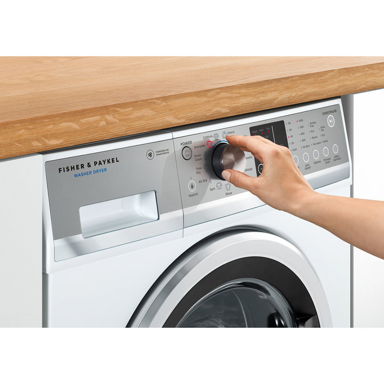 Fisher & Paykel 8.5kg/5kg Washer Dryer Combo WD8560F1, Control Panel View 3